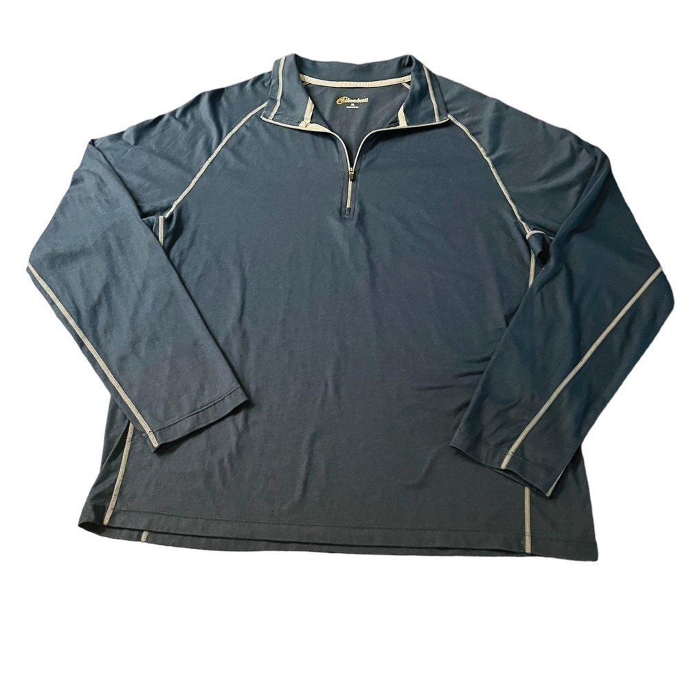 CLOUDVEIL MENS BLUE PULLOVER 1/4 ZIP JACKET SIZE XL